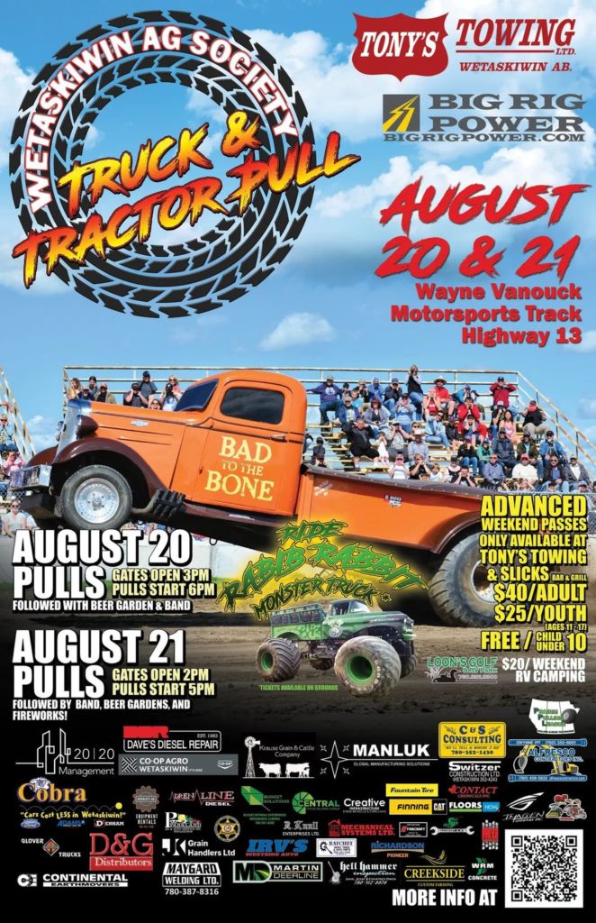 2021 Wetaskiwin Ag Society Truck & Tractor Pull